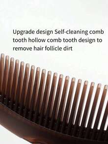 1/2 piezas Peine de masaje anti-caspa, Peine de energía multifunción, Cepillo de cabello con dientes huecos para masaje del cabelludo/eliminación de caspa/reducción de grasa, Adecuado para mujeres y hombres, Cepillo de masaje de energía, Peine de aseo para un cabelludo talla grande saludable y una mejor calidad del cabello, Pinzas para el cabello, Accesorios para el cabello