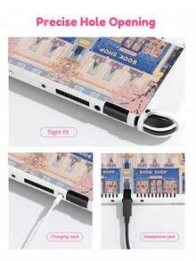 1 buah Casing Pelindung Switch Bertema Kartun Bunga Sakura dan Langit Berbintang, Kompatibel dengan Switch OLED / Switch / Switch2, Bahan TPU Lembut, Tidak Perlu Dibongkar, Anti Jatuh dan Anti Debu, Tersedia Berbagai Warna, Hadiah Ideal untuk Pemain Switch, Casing Pelindung Switch Gaya Kartun - MultiWarna - View 2