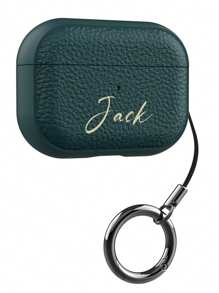 [Personalizowane] Spersonalizowane, luksusowe etui z imieniem i nazwiskiem, kompatybilne z etui na słuchawki TPU 1 2 3 4 Pro 2 Pro 3 z wzorem liczi