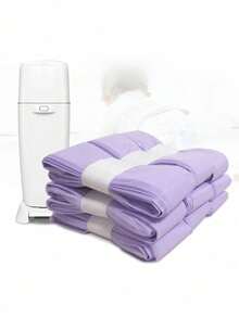 Sacos descartáveis para fraldas roxos de 1/2/4/6/8/10 unidades, adequados para girar e clicar, Tommee Tippee, Sangenic SimpIee, Angelcare, Genie, Munchkin e outras marcas, sacos de lixo para fraldas à prova de odores, sacos grossos e perfumados para armazenamento de fraldas