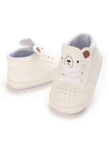 0-1岁婴儿鞋，可爱时尚系带运动鞋，软底舒适幼儿鞋，0-1岁 - 白色 - 查看 4