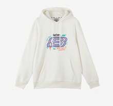 Skechers New Casual Unisex Knitted Hooded Pullover Sweatshirt - White - View 1