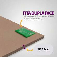 Kit 10 MDF Plates - Decorative Kitchen Frames Blue Provençal Stripes Flowers Leaves - Mosaic Style MDF - 藍色 - 查看 2