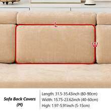 1PC Chenille Skin-Friendly Pet-Friendly Sofa Cover - Stretchable Machine Washable Slipcover For 1/2/3/4-Seater L-Shaped Sectionals, All-Season Non-Slip Multi-Purpose Protector - Multicolor - View 16
