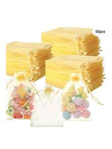 100/50/10/1件套，随机颜色珠宝收纳袋，返校季 - 彩色 - 查看 19