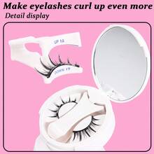 1 Pair Natural Magnetic Eyelashes With Applicator, Reusable, Waterproof, No Glue Needed, Suitable For Sensitive Eyes, Cartoon Style - Spiky Manga Lashes - View 6
