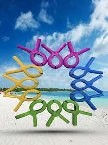 沙滩巾夹、塑料衣夹、防风沙滩巾夹、衣架夹、衣钉、强力弹簧夹、沙滩椅毛巾夹、袜子衣夹、大号塑料衣夹、塑料衣夹，用于固定毛巾、毯子、被子、晾衣绳上的衣服、日光浴床椅、泳池椅、巡航用重型衣服夹，多种颜色，颜色随机，适合家庭和旅行使用 - 彩色 - 查看 5