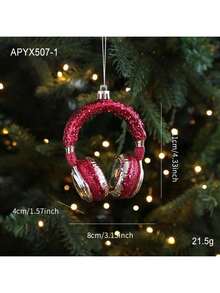 Decoração de Natal de plástico vermelho com glitter, em formato de bolo de desenho animado, urso, enfeites para árvore de Natal para vitrine, decoração de Natal e decoração de inverno para quarto.