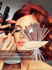 Juego de 13 piezas de brochas de maquillaje profesionales, set de brochas de maquillaje para damas, brochas suaves y esponjosas para maquillaje profesional de base, sombras de ojos y maquillaje mixto, herramientas de belleza, incluida esponja de maquillaje, regalos de belleza, maquillaje para principiantes en cualquier color marrón, herramientas de maquillaje, fibras suaves, fácil de transportar, set de viaje, suministros de viaje, vacaciones, playa, regalos para mujeres y niñas