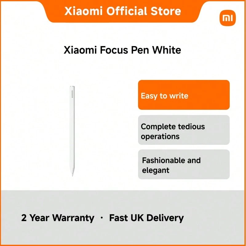 Focus Pen – 8192-Level Pressure Sensitivity Stylus With 240Hz Touch Sampling Rate, 3 Shortcut Buttons (Writing, Screenshot, Spotlight), Ultra-Light 15.6g Design – For Xiaomi Pad 6S Pro / Pad 7 / Pad 7 Pro Note-Taking & Creative Work - one-size - View 1