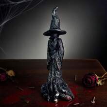 1 Peça, Estátua de Bruxa Negra Medieval, Adequada para Decoração Interna e Externa, Perfeita para Halloween, Dia dos Mortos ou Salas de Tema Gótico, Decoração Criativa de Quarto, Adereços de Filmagem de Feriados e Ideias de Presente, Peças de Decoração Temática | Estética de Estilo Gótico | Design Meticuloso, Decoração de Halloween