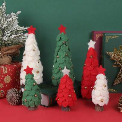 Cây thông Noel mini để bàn Cây thông Noel nhân tạo, hoàn hảo để trang trí Giáng sinh, nhà ở, nhà bếp, bàn ăn