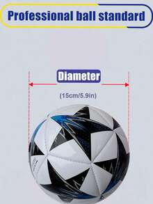 1pc No. 2 Pentagram Style Football, A Durable Football For Outdoor Training And Recreation, Backyard, Park And Beach Kicking