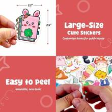 100PC Cute Stickers For Kids, Animal Large Stickers For Kids Waterproof Dishwasher  Stickers Packs Vinyl Assorted Sticker Bulk For Girls, Boys, Teens