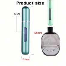 1pc 8ml Refillable Perfume Bottle, Portable Mini Spray Bottle For Travel And Outing, Living Room Home Bedroom Bathroom House Decor, Travel Stuff, Wedding, Party, Birthday, Gifts For Men Mom Dad Friends - Multicolor - View 4