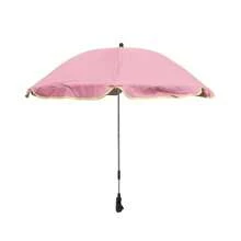 1 szt. przenośny różowy parasol golfowy, parasol plażowy z uniwersalnym zaciskiem, regulowany klips do parasola, wózek podróżny, parasol przeciwsłoneczny