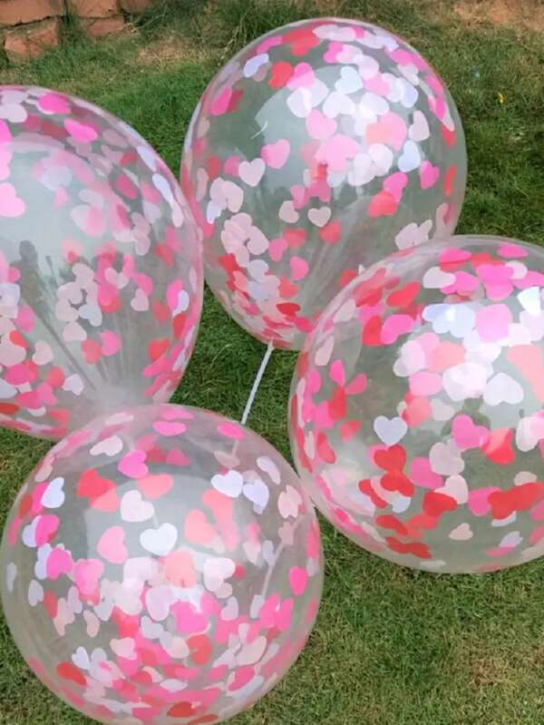 1000/2000pcs Colorful Heart-Shaped Paper Confetti, Paper Throwing Decor For Weddings And Birthday Parties, Transparent Balloon Filler, 2.5cm Multicolor Confetti Decor, Suitable For Festivals, Celebrations, Romantic Table Decor, Great For Birthdays, Weddings, Christmas, New Year, Balloon Parties And Events