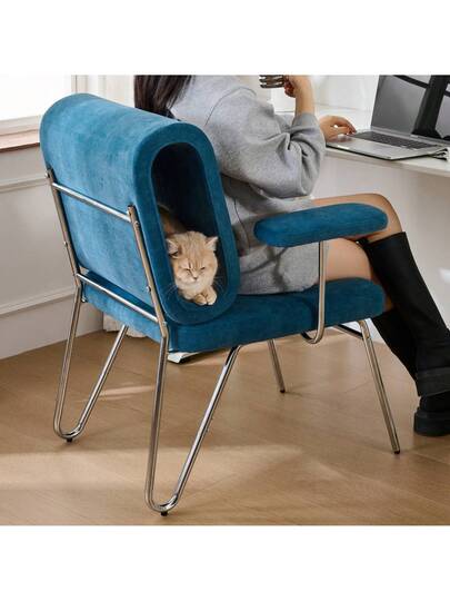 Walhai Appearance er Armchair Pet Friendly Armchair, Provides Sanctuary Cats Small Dogs, Anti Cat Scratch Fabric, Single Sofa, TV Stoel Living Room view 3