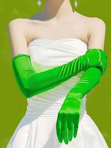 D EXCEED 1/3 Pairs Of Women's Long Gloves - Elegant Accessory - Perfect For Bridal Looks, Art Deco Themed Weddings, Vintage Tea Parties, Garden Soirees, Classic Formal Dinners And Opera Performances​ - Multicolor - View 7