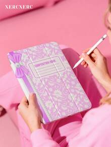 xercxerc Pink Background With White Floral Print And Lace Pattern PU Front TPU Back Case 3-Fold Kickstand Pencil Slot Shockproof Drop-Proof Auto Wake/Sleep Function IPad A16 Case IPad Air 11 Inch Case IPad 9th Generation Case IPad 10th Generation Case IPad 11th Generation Case Fall IPad Case Halloween IPad Case Back To School IPad Case For IPad Pro 12.9/11/10.9 (2025/2024), IPad Air 10.9/10.5, IPad Mini 8.3, Galaxy Tab S10+/S9+/S9/S8+/S8/S7 FE /A9/A8/A7+ - Hồng - Xem 6