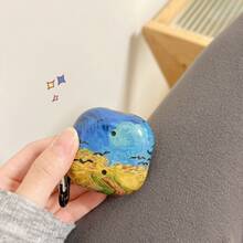 Sam Sung Galaxy Buds Marble-TPU Case For Buds 2/Pro/Pro 2/Live/FE Scratch-Resistant & Anti-Slip Texture Sleek & Stylish + Detachable Carabiner - Multicolor - View 9