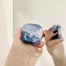 Sam Sung Galaxy Buds Marble-TPU Case For Buds 2/Pro/Pro 2/Live/FE Scratch-Resistant & Anti-Slip Texture Sleek & Stylish + Detachable Carabiner - Multicolor - View 44