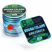 SOUGAYILANG 8股PE编织钓线，300米/328码，多色，耐用钓线。强韧耐用的8股编织钓线，300米/328码，拉力15-120磅，迷彩图案，耐用聚乙烯材质，适用于主线和海水垂钓。 - 彩色 - 查看 26
