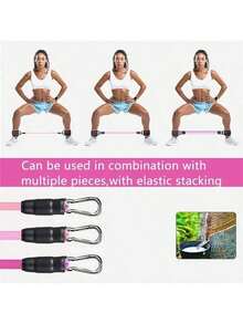 6件套踝带阻力带套装，健身器材，踝部负重瑜伽弹力带，男女通用 - 彩色 - 查看 4