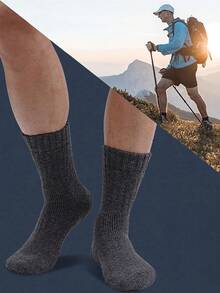 5 đôi tất len Merino, ấm áp cho mùa đông, đi bộ đường dài, thoải mái và ấm áp - Nhiều màu - Xem 8