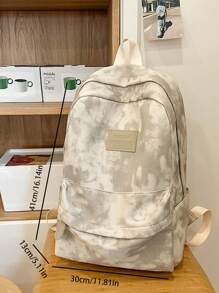 حقيبة ظهر كبيرة السعة بقماش صباغة التعتيق بلون واحد، حقيبة ظهر طلابية بسيطة بصباغة التعتيق، حقيبة ظهر كاجوال كبيرة السعة أنيقة بطراز إنس، حقيبة مدرسية كورية موضة جديدة لطلاب المدارس الإعدادية والثانوية، حقيبة ظهر جميلة للسفر للطلاب