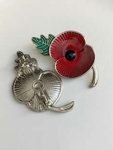 1 Máy Tính Anh Túc Lapel Pin Ngày Tưởng Niệm Vương Quốc Anh Kỷ Niệm Pin Huy Hiệu Kẻo CHÚNG TA QUÊN Quà Tặng Chất Lượng Cao Hoa Anh Túc Đỏ vòng Hoa Thổ Cẩm - trâm cài áo lưu niệm - Xem 2