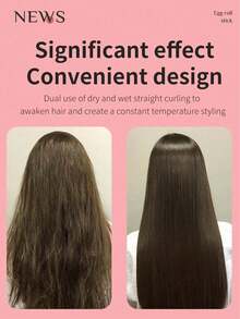 This Straightening Brush Can Make Hair Soft, Clean, And Neat. It Is Equipped With A Straightening Fork And A Shaver, And Is A Portable Rechargeable Automatic Haircutting Tool. It Is Also An Electric Hair Clipper And Straightener With A 500mAh Battery Capacity. - Multicolor - View 7