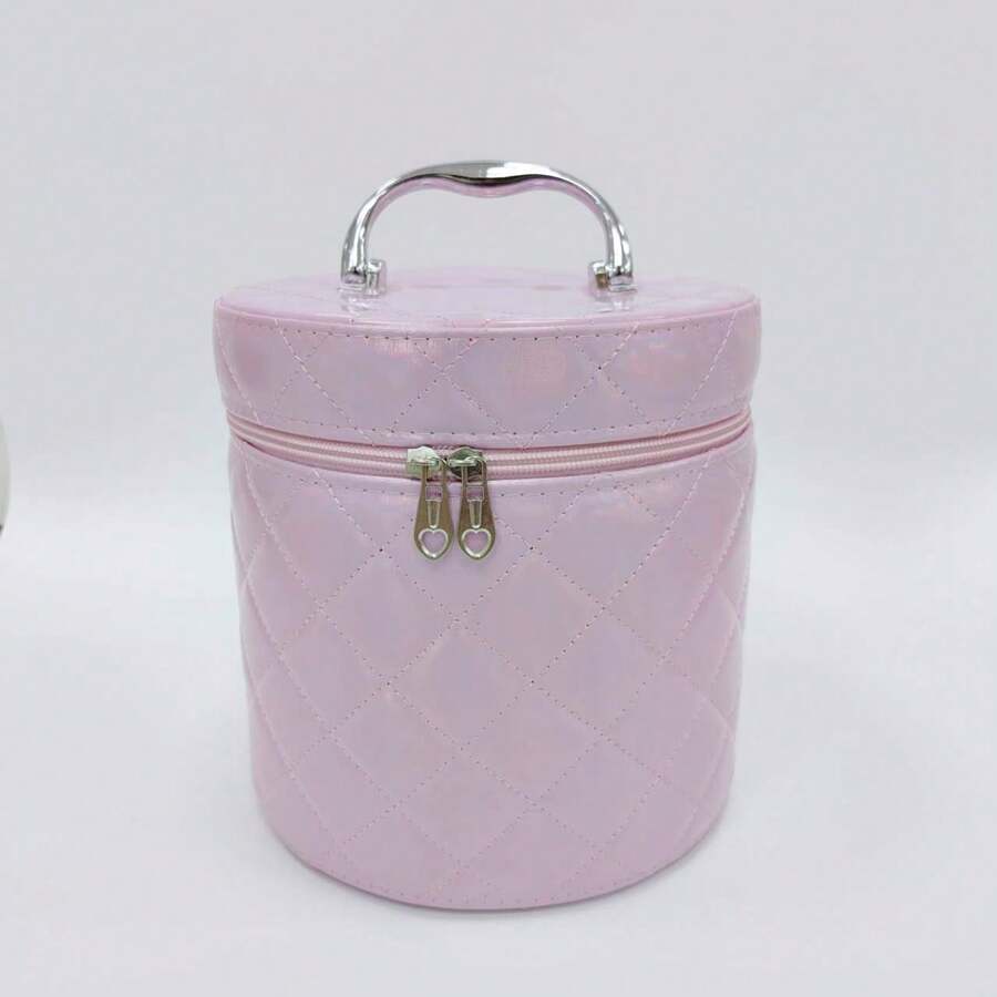 3 Stücke tragbare Eimer Makeup Koffer, große Kapazität, mit Handgriff und Spiegel, staubdicht, 20*20*20cm, 17*17*17cm, 15*15*15cm