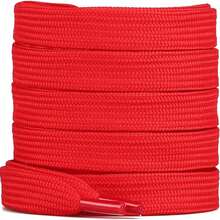 1 对厚扁平镂空彩色鞋带,耐磨,男女通用,适用于运动鞋、休闲鞋、运动鞋、登山靴,长度 120 厘米(约 47.24 英寸),圣诞礼物,红色,31 种颜色可选 - 彩色 - 查看 4