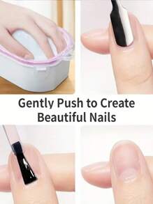 1/2/3 件手指形美甲卸甲碗套装，专业凝胶抛光浸泡碗，带角质层推刀和剥皮器，耐用的沙龙级美甲工具，用于丙烯酸/凝胶去除，非常适合家庭指甲护理和专业沙龙（圣诞节美甲套装、情人节美容礼物） - 彩色 - 查看 4