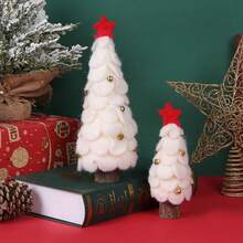 Árbol de Navidad artificial de escritorio mini, perfecto para decoración navideña, hogar, cocina, mesa de comedor - Multicolor - Ver 8