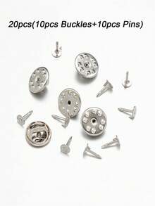 20/100 Stücke Metall Schmetterling Schnallen, Nadel Brosche Schnalle, Dorn Anstecknadel Schnalle Anstecknadel Rückseite für DIY selbstgemachte Broschen, Abzeichen Material, Kleidungszubehör, DIY Schmuckherstellung Zubehör für Broschen, Anstecknadeln & Kostümzubehör