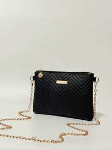 Damen neue Mode Wellenmuster geprägte Kette Umhängetasche, vielseitige süße Schultertasche, Kuvert-Tasche