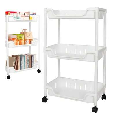 Carrinho Organizador Com Rodinhas 3 Prateleiras Multiuso