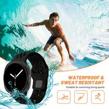 1pc Breathable Sport Silicone Strap Compatible With Samsung Galaxy Watch 8/8 Classic 40/44/46mm Women/Men Replacement Watch Band Adjustable Wristbands Correas Compatible With Galaxy Watch8 44mm/40mm Bracelet Smart Watch Accessories