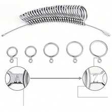 1pc 27-Ring Zinc Alloy Round Gauge: US Size 0-13 Ring Measurement Tool – Laser-Engraved Sizes For Pinpoint Accuracy, Durable Metal Construction For Jewelry Stores & Workshops, Essential For Professional Ring Fitting & Custom Crafting - Steel - View 9