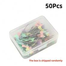 50/100/200 chiếc Ghim định vị, Ghim ngọc trai màu, Ghim trang trí, Ghim may quần áo, Nút, Nơ - Nhiều màu - Xem 22