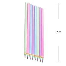 2 lápices de colores pre-afilados, lápices de papel arcoíris, lápices #2 lindos adecuados para la escuela, escritura, regalos de Halloween, regalos de Navidad - Multicolor - Ver 2