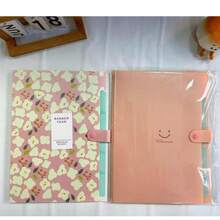 Flower Style File Folder, Back To School Expanding File Folders With Labels, Stylish File Organizer, Accordion File Organizer Letter Size For School, Office And Home, Multi Colors Optional Back To School, School Supplies