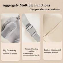 颈肩按摩器，电动按摩功能 - 无线便携式 USB 供电深层组织按摩垫，专为颈部、肩部、背部和手臂设计 - 办公室、家庭和旅行的理想之选 - 耐用塑料结构，办公使用舒适，符合人体工程学设计，可靠的设备，家用工具 - 彩色 - 查看 5