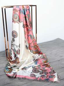 1 pieza Pañuelo de estilo bandana con estampado de anacardo, diadema, accesorio para el cabello