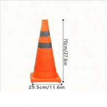 1 pieza Cono de tráfico telescópico apto, Cone de seguridad, Estilo cubo de helado, Barrera portátil de emergencia para carretera