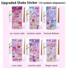 1 套贴纸，包含各种款式的贴纸、爱心贴纸、文具贴纸、彩色饰品贴纸和少女公主普通贴纸（款式随机）