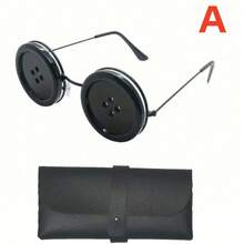 1 bộ Kính nút Halloween, Phụ kiện trang trí tiệc tùng DIY, Đạo cụ chụp ảnh vui nhộn, Kính mắt di chuyển được (Không phù hợp với nam giới trưởng thành) - Nhiều màu - Xem 5