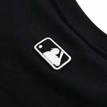 MLB Unisex Varsity Vintage Graphic Oversized Fit T-Shirt, Comfortable Sports & Outdoor Short Sleeve Tee - Black - View 6